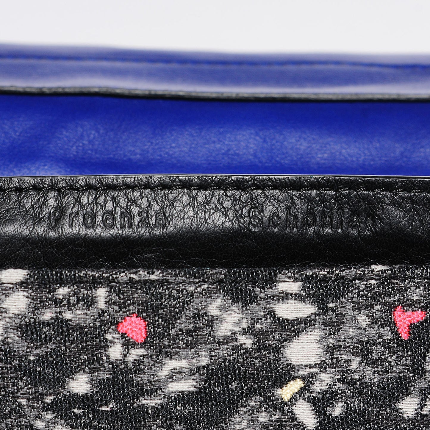 Wool Carpet Pad Large Courier Shoulder Bag Grey Multicolor