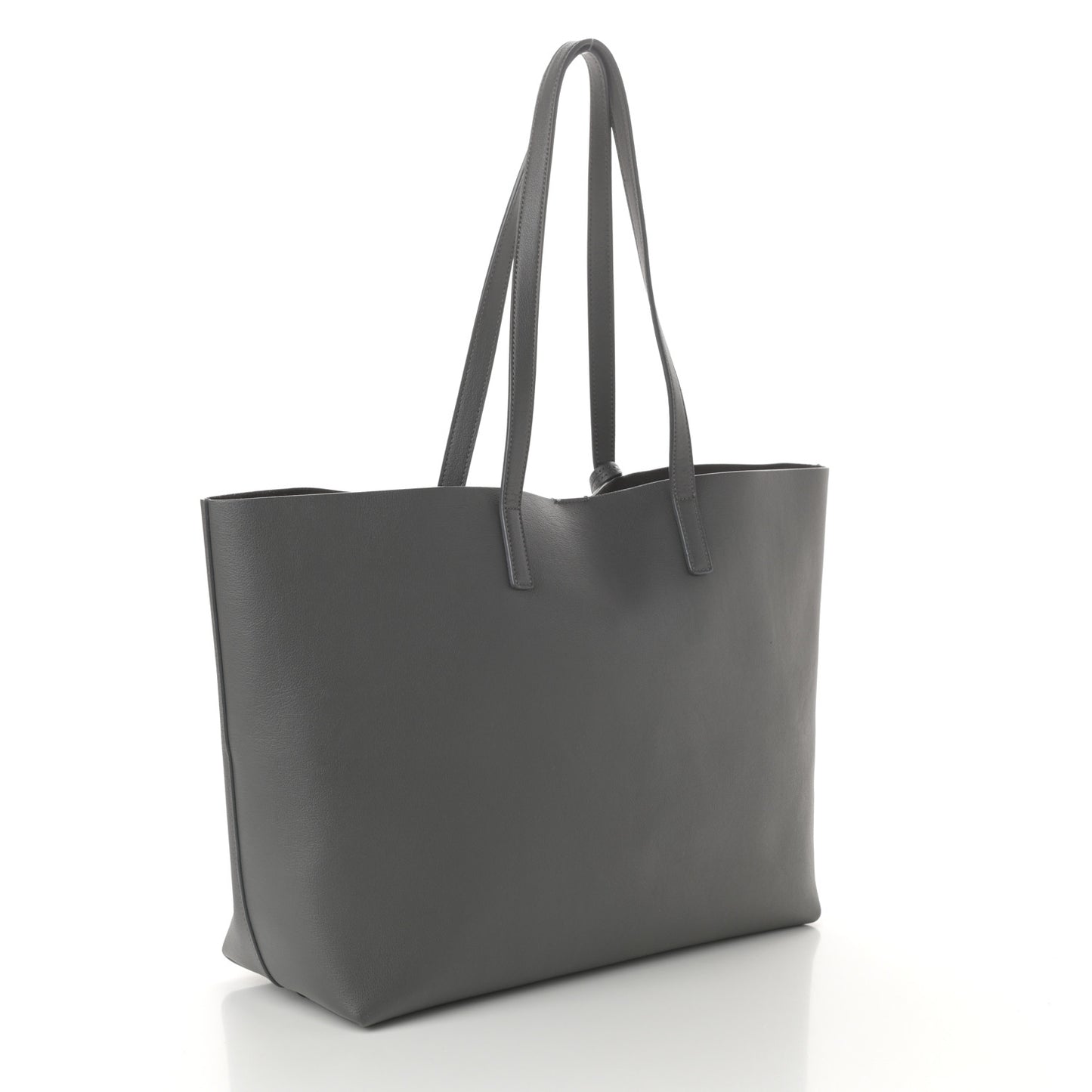 Calfskin Large Shopping Tote Dark Grey