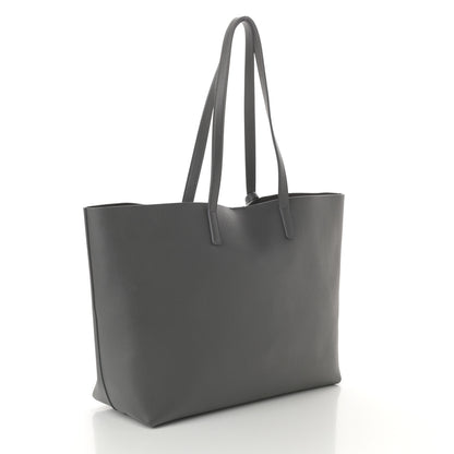 Saint Laurent Calfskin Large Shopping Tote Dark Grey 3 of 9