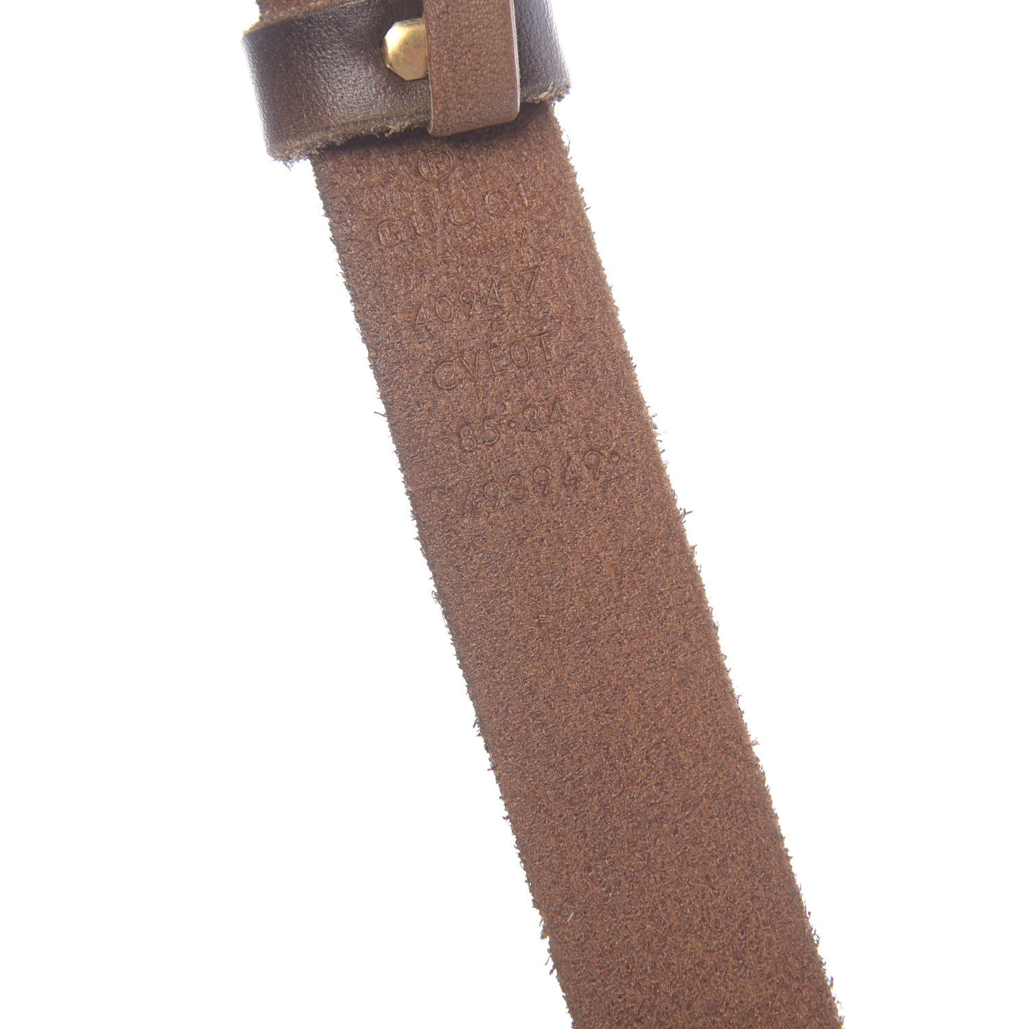 Gucci Faded Calfskin Double G 20mm Belt 85 34 Cuir 3 of 5