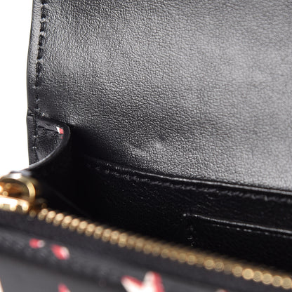 Saint Laurent Smooth Calfskin Star Print Monogram Kate Belt Bag Black Ivory Red 8 of 10