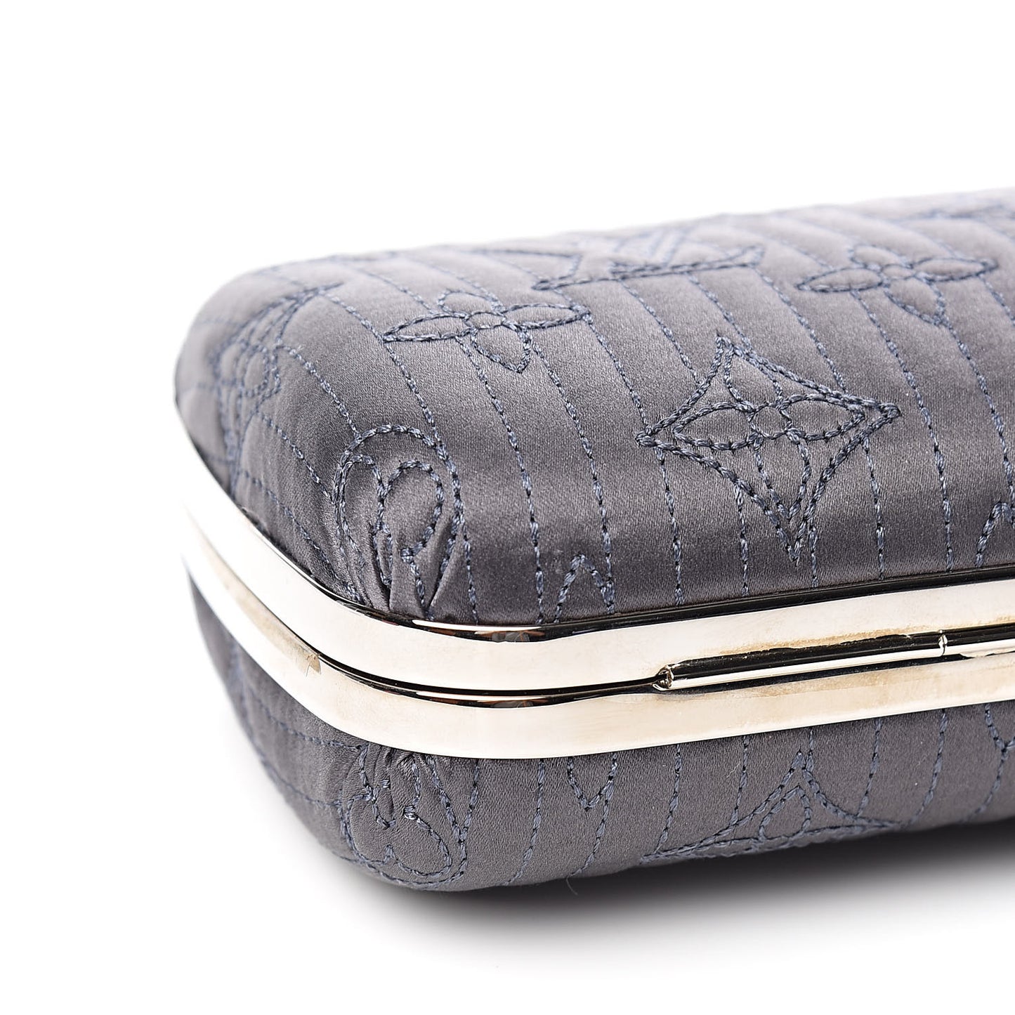Monogram Motard Minaudiere Clutch Grey