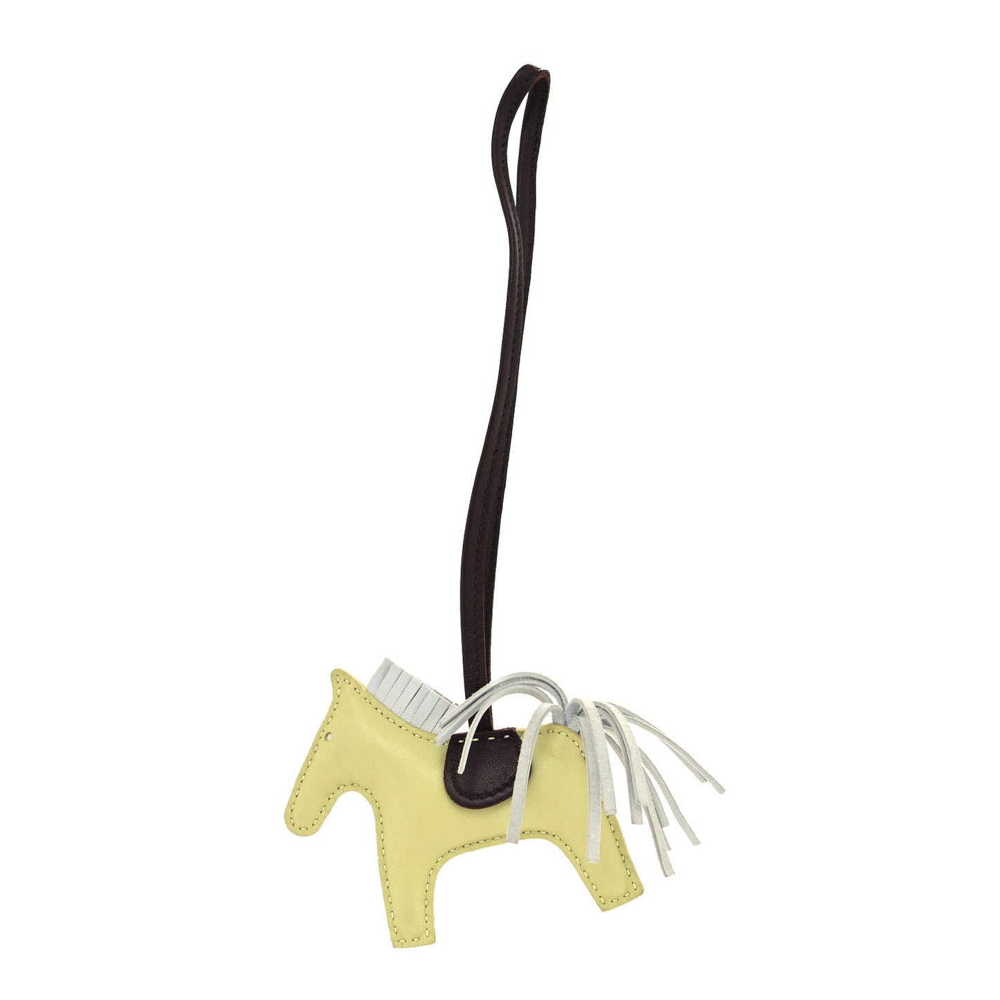 Milo Lambskin Grigri Rodeo Horse Bag Charm PM Jaune Bourgeon Bleu Brume Rouge Sellier