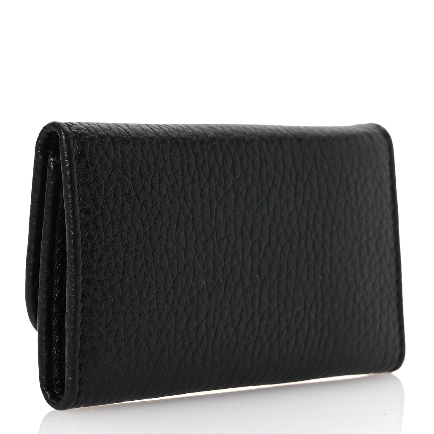 Vitello Grain Move 6 Key Holder Black
