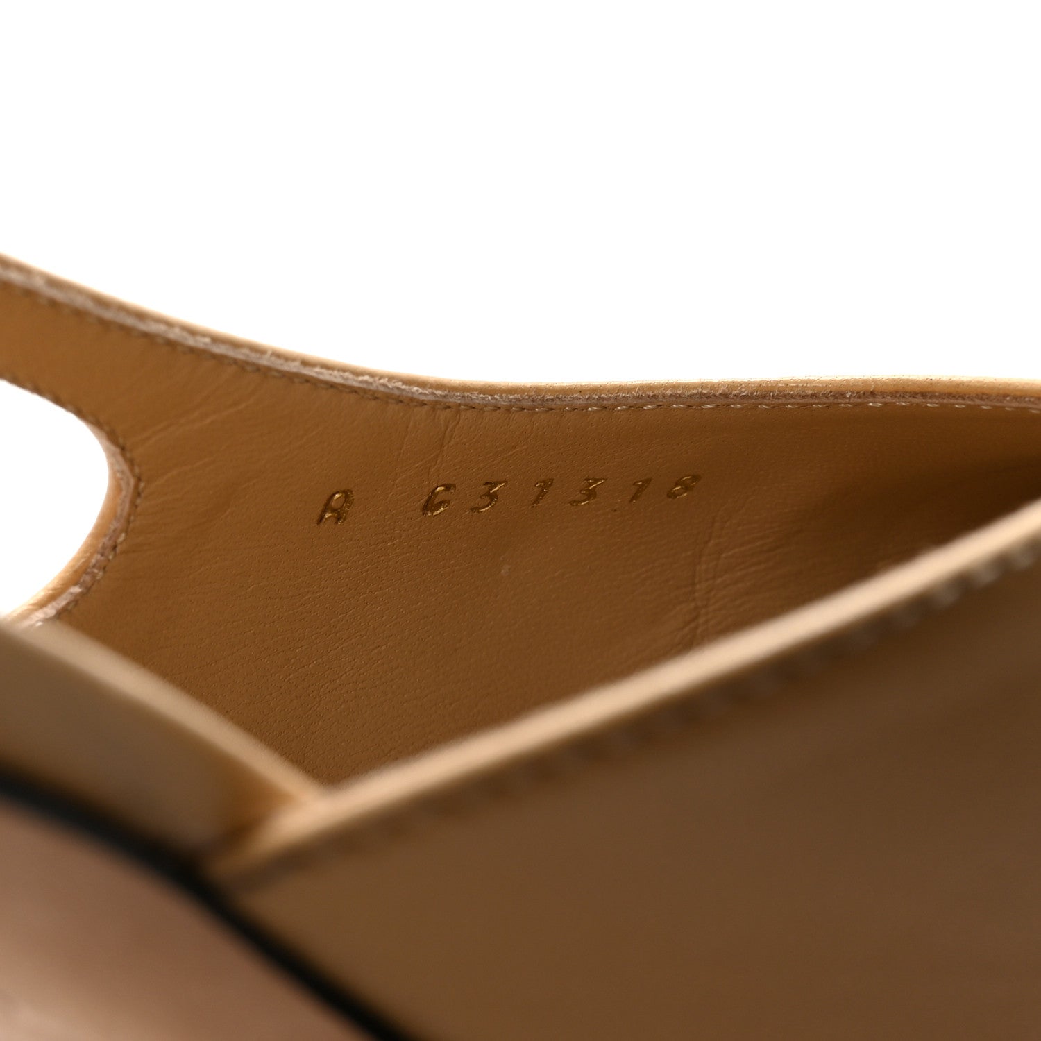 Chanel Goatskin Grosgrain Cap Toe CC Slingback Pumps 39 Beige Black 9 of 10