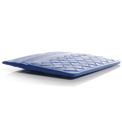 Bottega Veneta Nappa Intrecciato Woven Card Holder Signal Blue 4 of 8