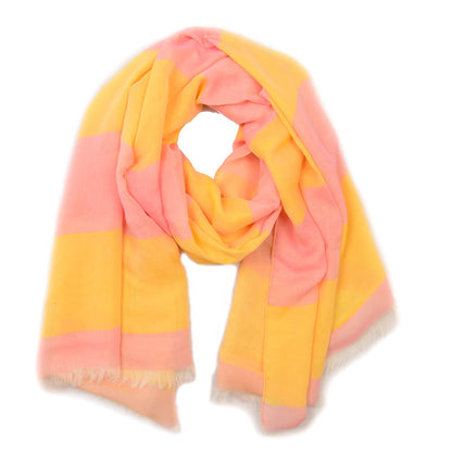 Hermes Silk Striped Stole 1 of 4