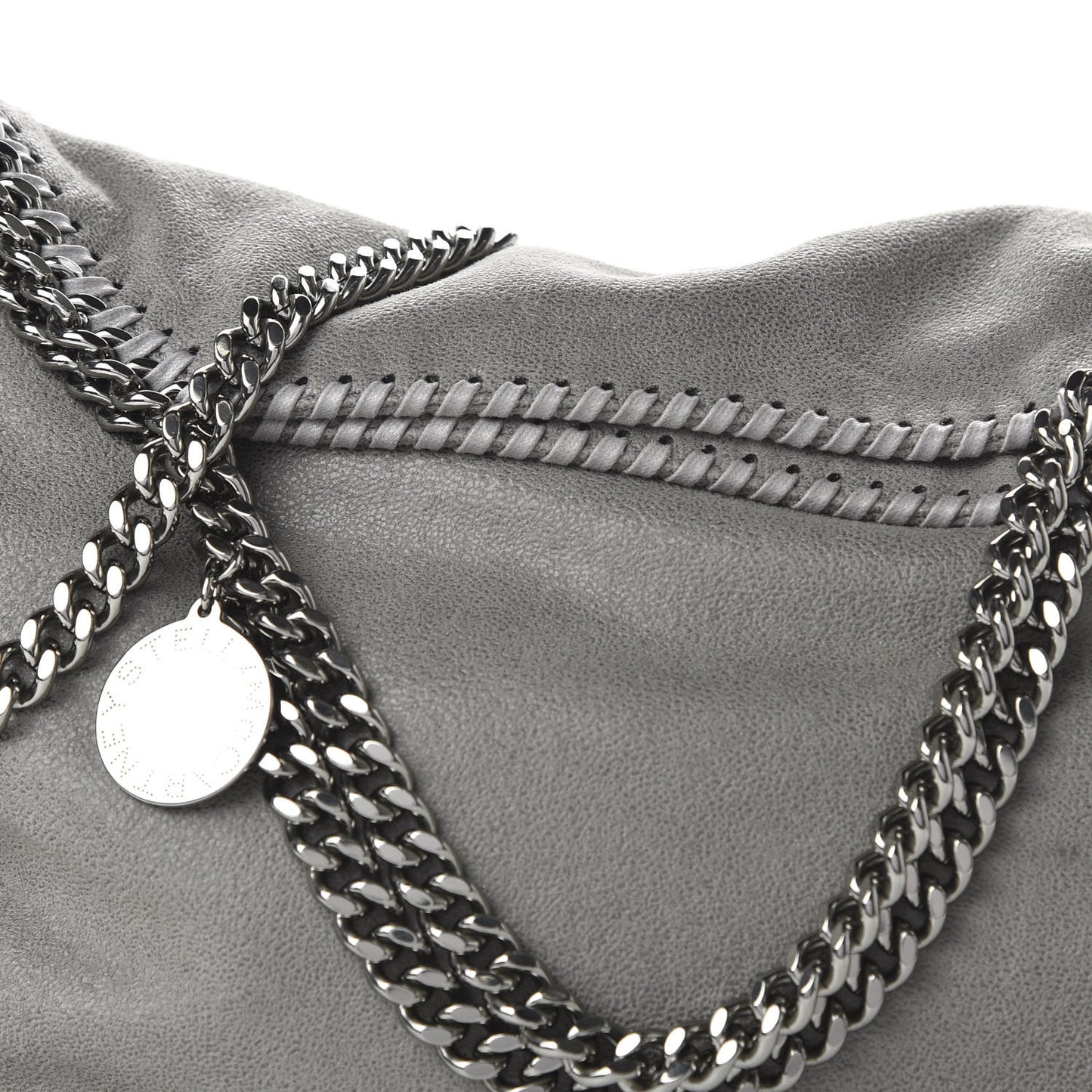 Shaggy Deer Falabella Fold Over Tote Grey