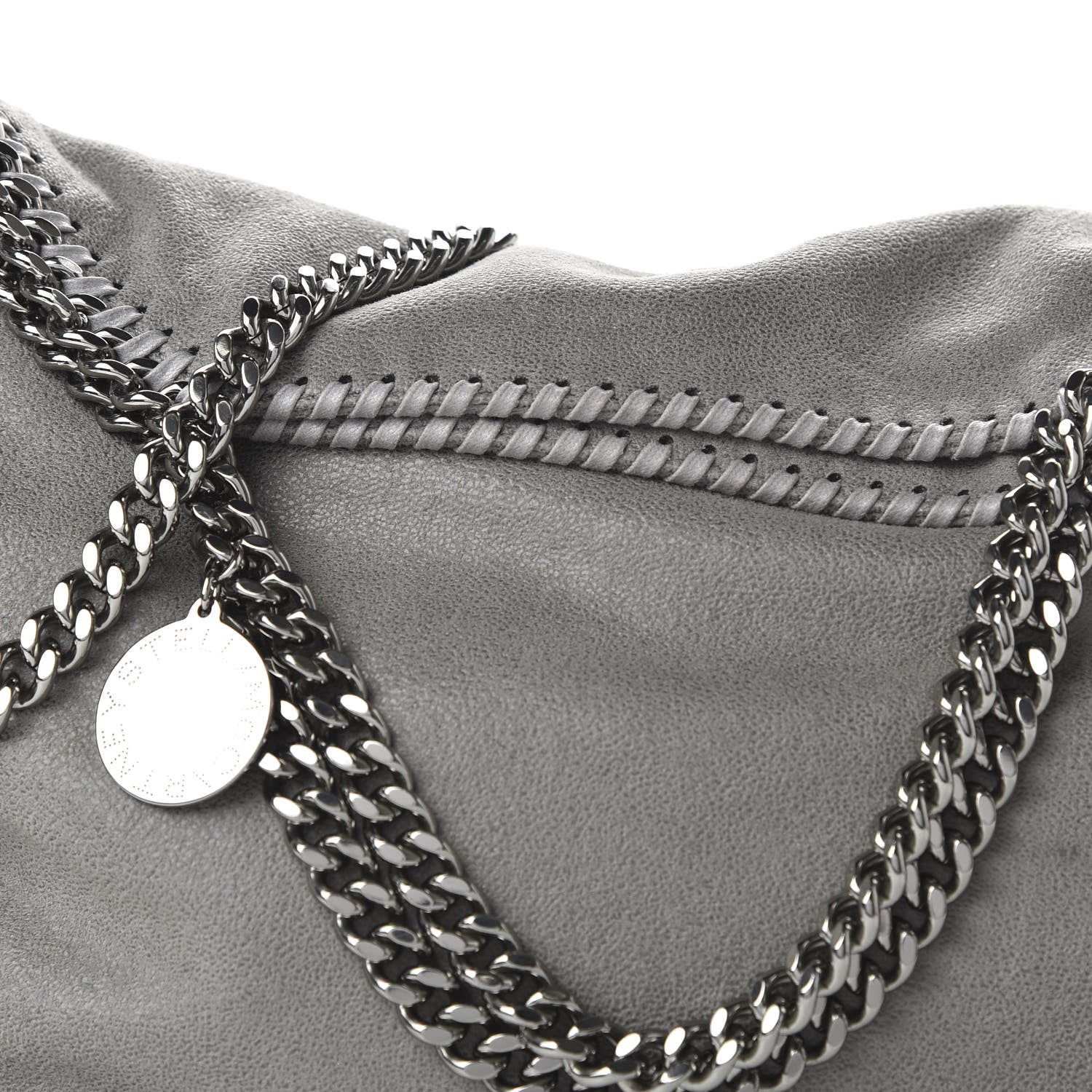 Stella McCartney Shaggy Deer Falabella Fold Over Tote Grey 10 of 10