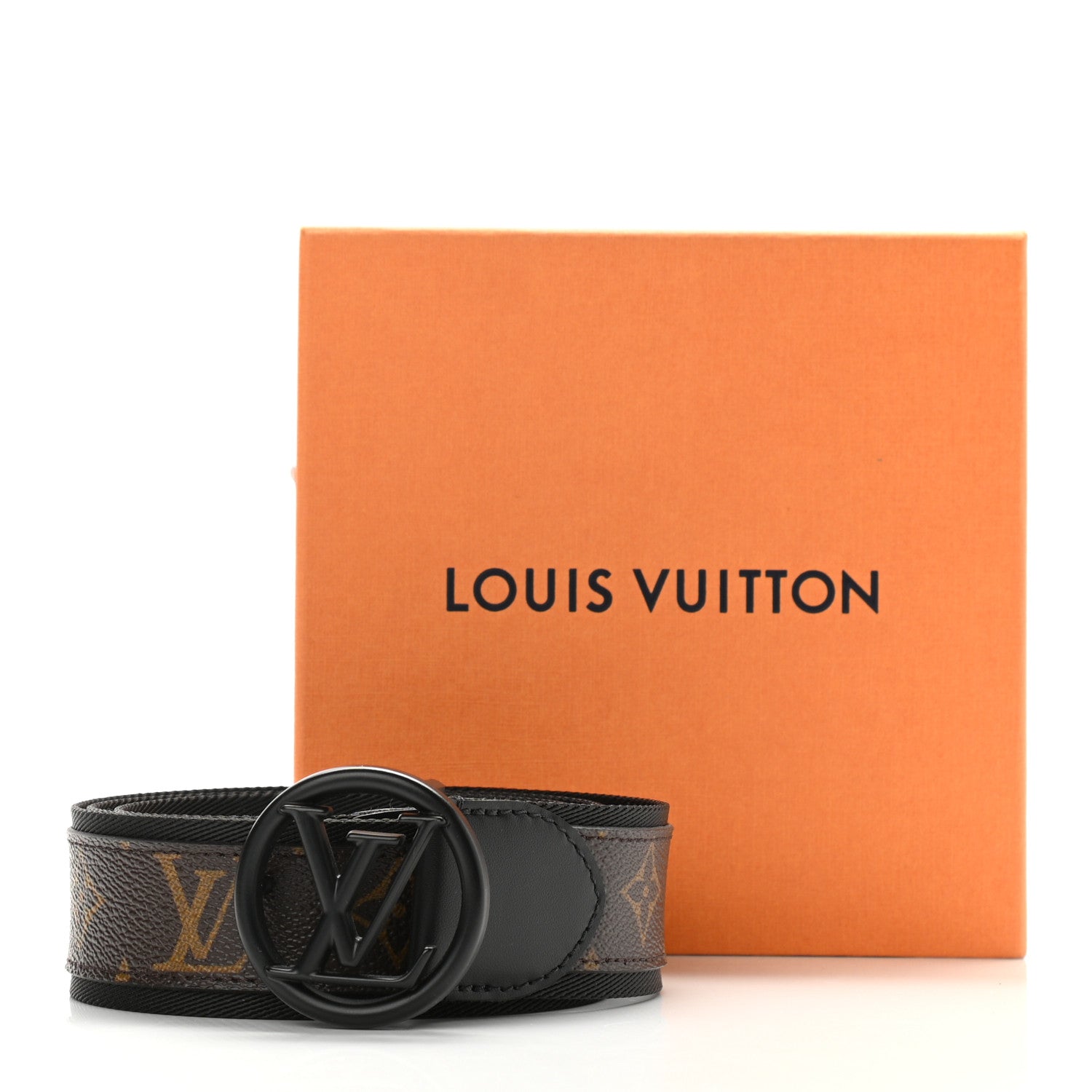 Louis Vuitton Monogram Canvas 40mm LV Circle Belt 90 36 Black 5 of 5