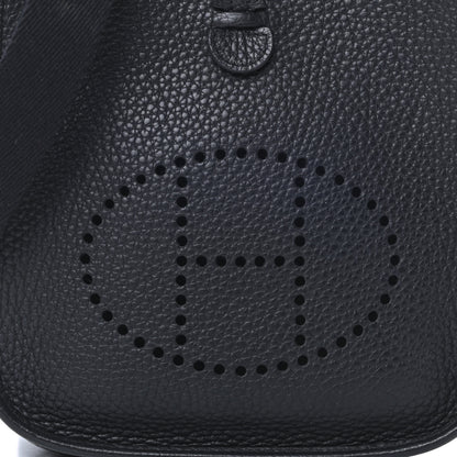 Hermes Taurillon Clemence Evelyne TPM Black 8 of 11