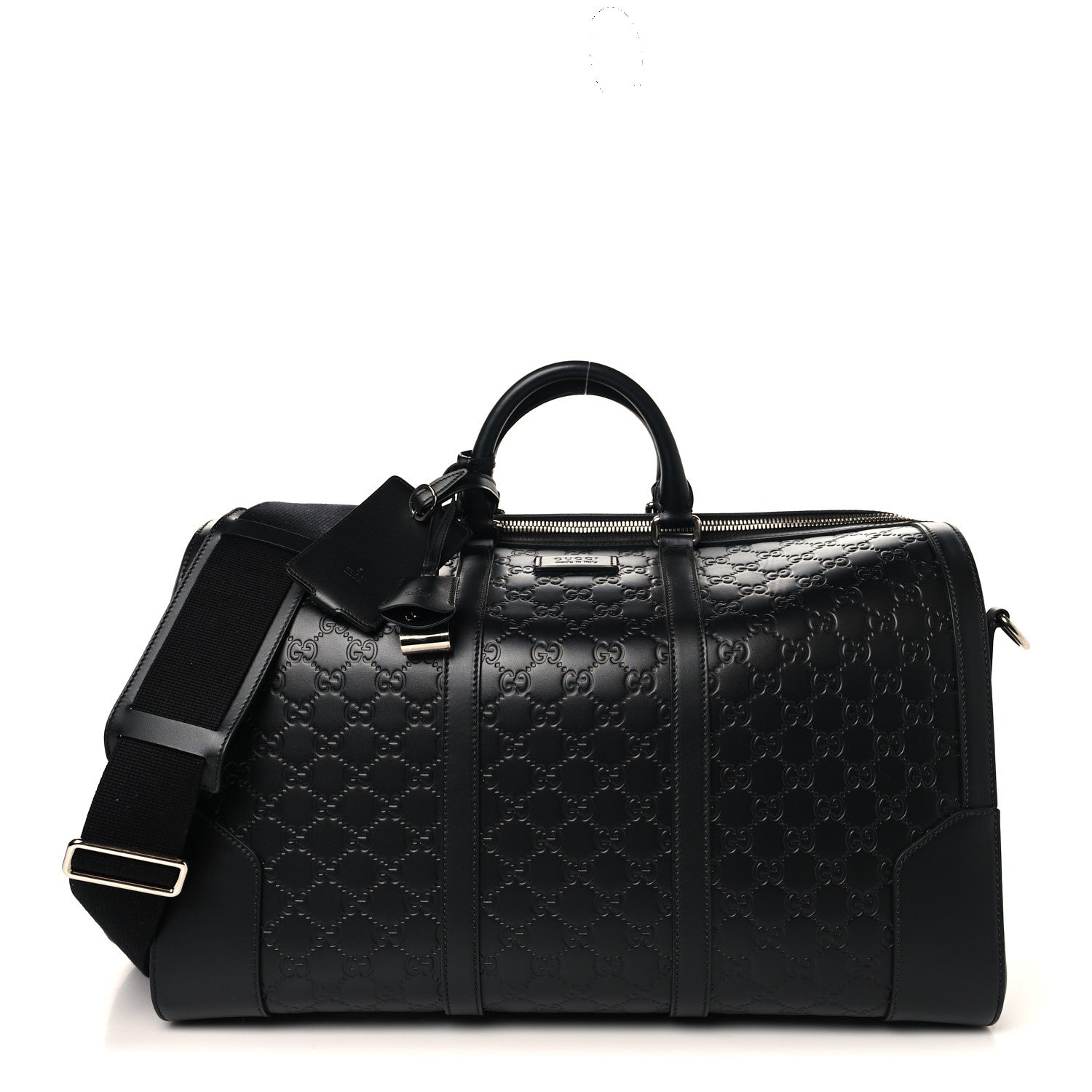 Gucci Guccissima Signature Medium Duffle Black 1 of 11