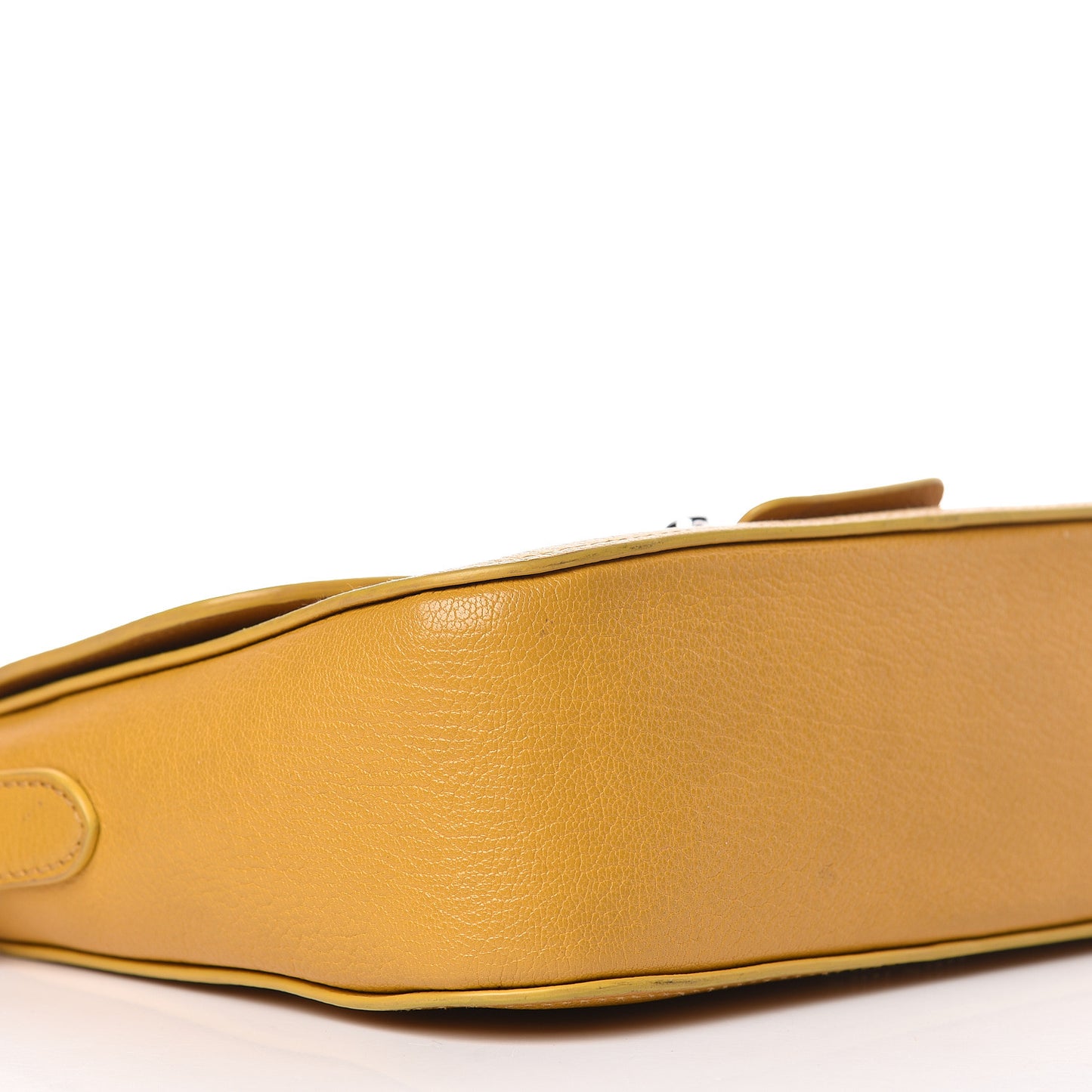 Goatskin Madras Shoulder Bag Yellow