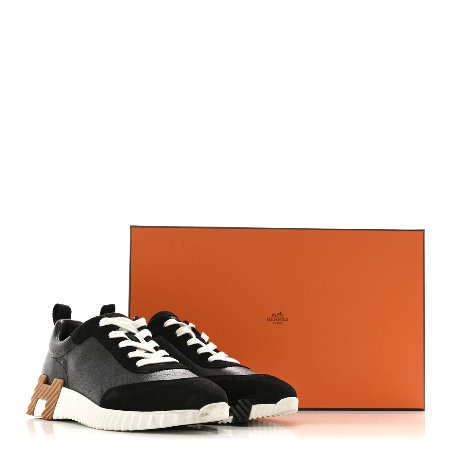 Goatskin Suede Goatskin Bouncing Sneakers 39 Black