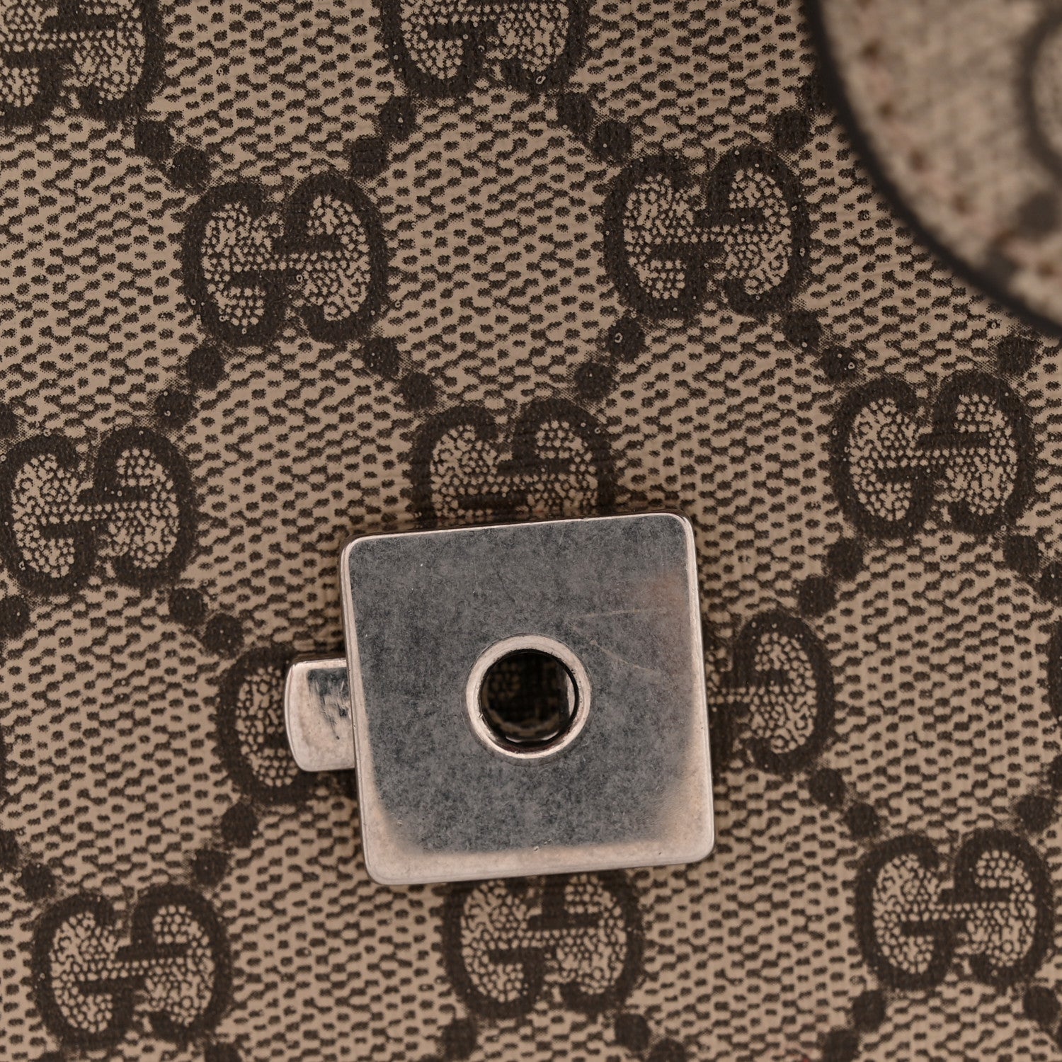 Gucci GG Supreme Monogram Suede Cudu Medium Dionysus Shoulder Bag Beige Ebony Vulcanic Red 12 of 13