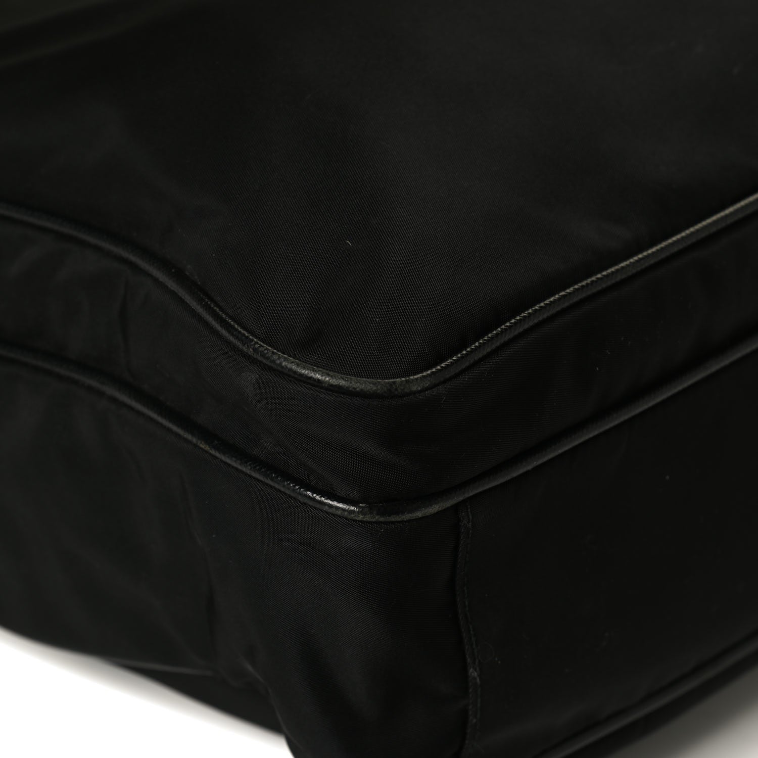 Prada Tessuto Nylon Saffiano Shopping Tote Black 6 of 15