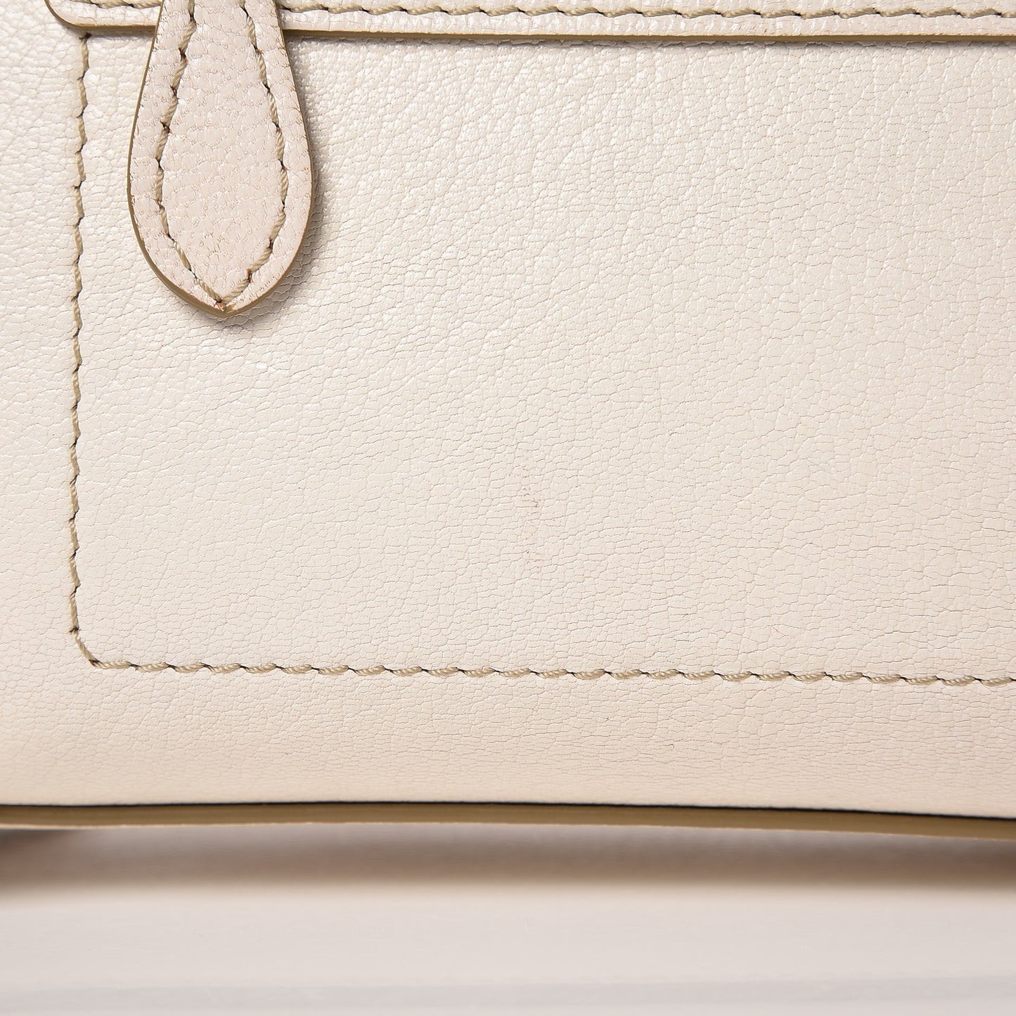 Goatskin Micro Luggage White