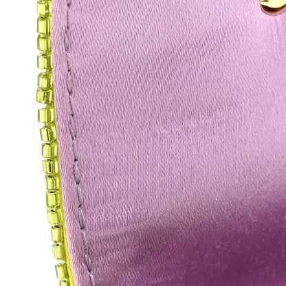Fendi Sequin Paillettes Shiny Nappa Sex and the City Nano Maxi Buckle Baguette Charm Wasabi 11 of 12
