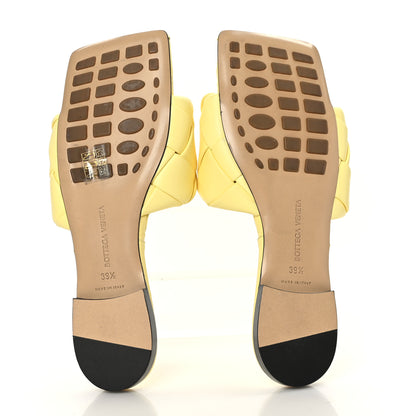 Bottega Veneta Nappa Maxi Intrecciato Lido Flat Sandals 39.5 Lemonade 5 of 7