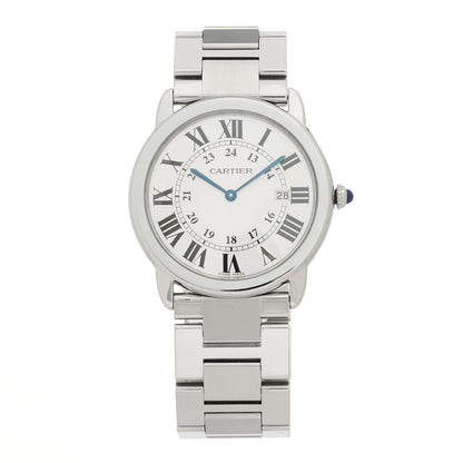 Cartier Stainless Steel 36mm Ronde Solo Quartz Watch 1 of 4
