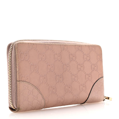 Gucci Guccissima Signature Microguccissima Bree Zip Around Wallet Pink 3 of 12