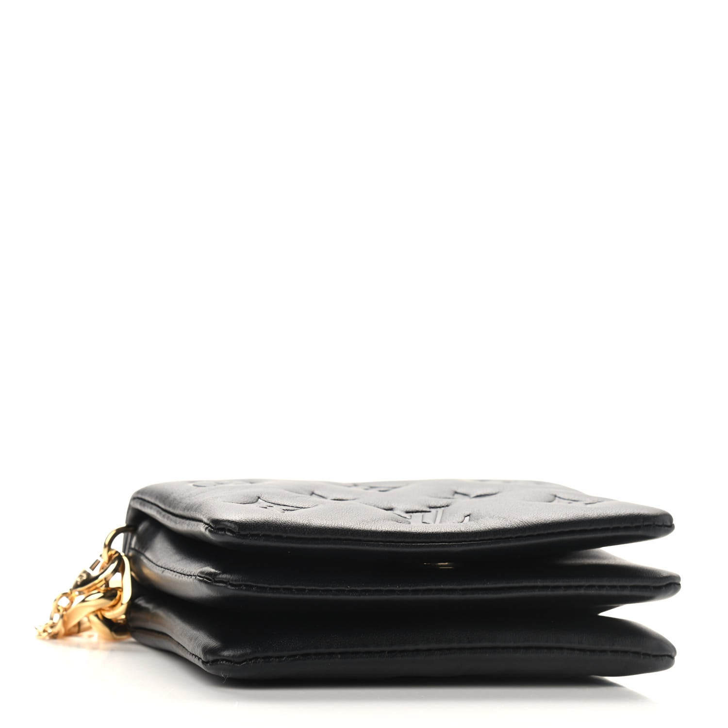 Louis Vuitton Lambskin Embossed Monogram Coussin Belt Bag Black 4 of 8