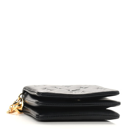Louis Vuitton Lambskin Embossed Monogram Coussin Belt Bag Black 4 of 8