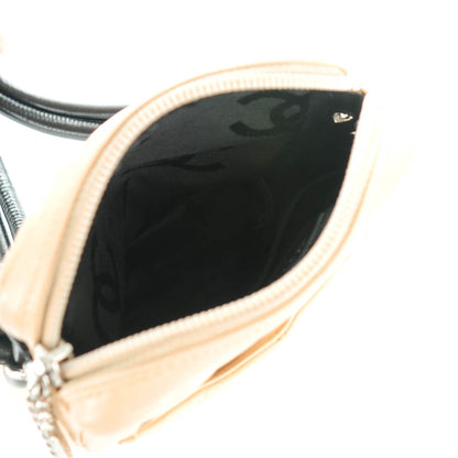 Chanel Calfskin Quilted Small Cambon Messenger Beige Black 5 of 9