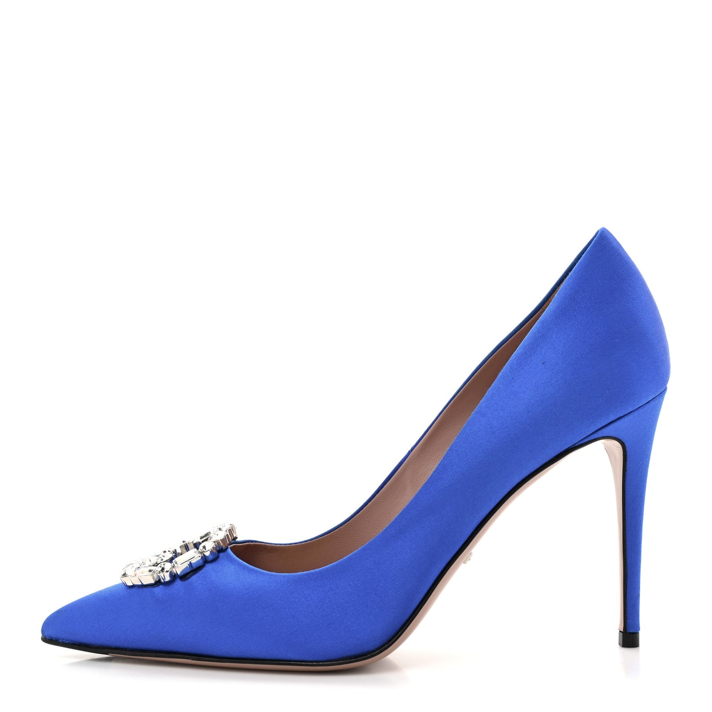 Satin Sparkling GG Pumps 38 Deep Zaffiro