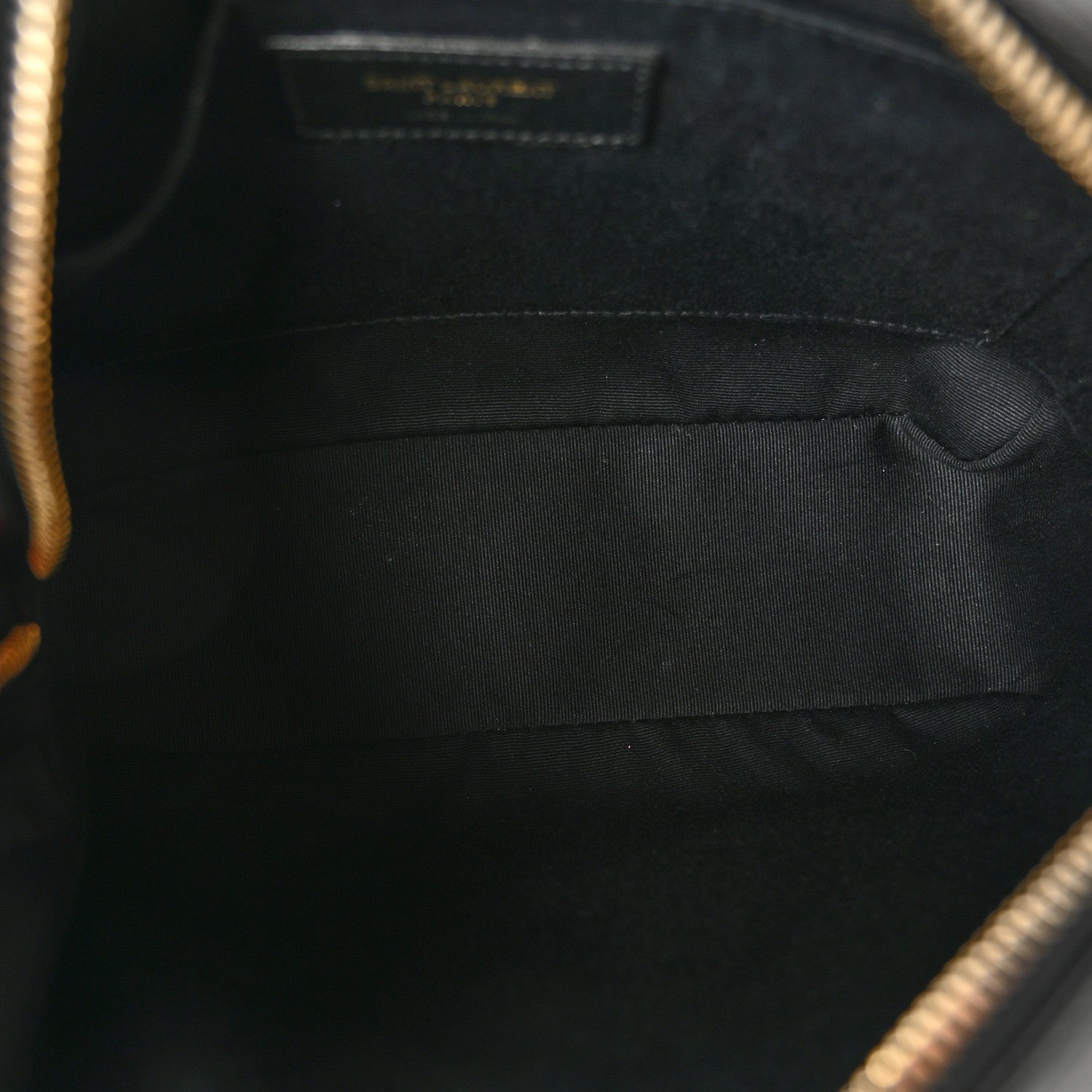 Saint Laurent Grained Lambskin Monogram Lou Camera Bag Black 5 of 12