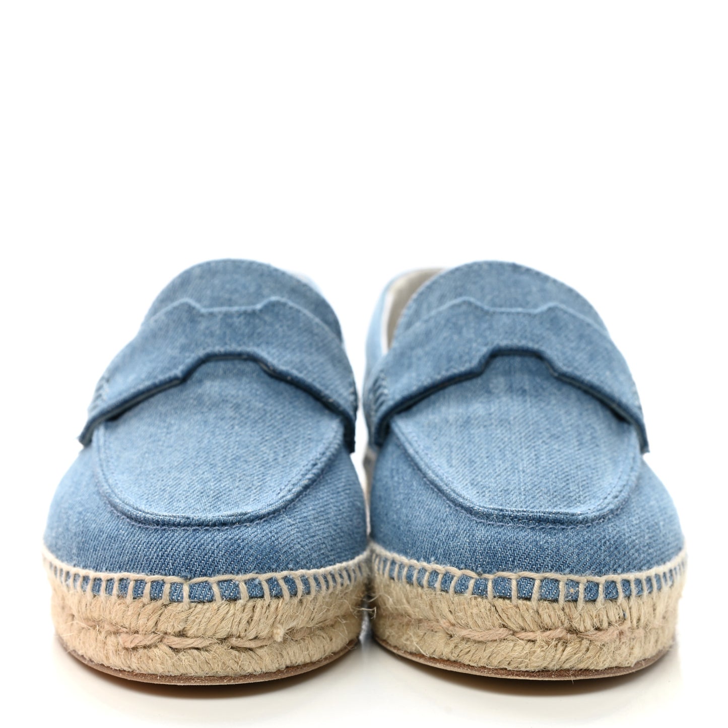 Denim Canvas Womens Trip Espadrilles 38 Bleu Clair