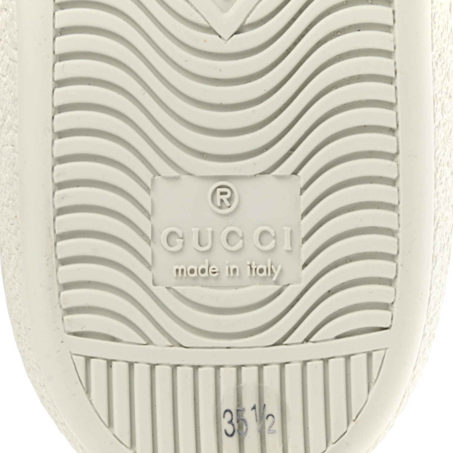 Gucci Calfskin Lace Ayers Sylvie Web Womens New Ace High Top Sneakers 35.5 Black 7 of 8