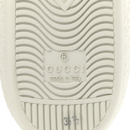 Gucci Calfskin Lace Ayers Sylvie Web Womens New Ace High Top Sneakers 35.5 Black 7 of 8
