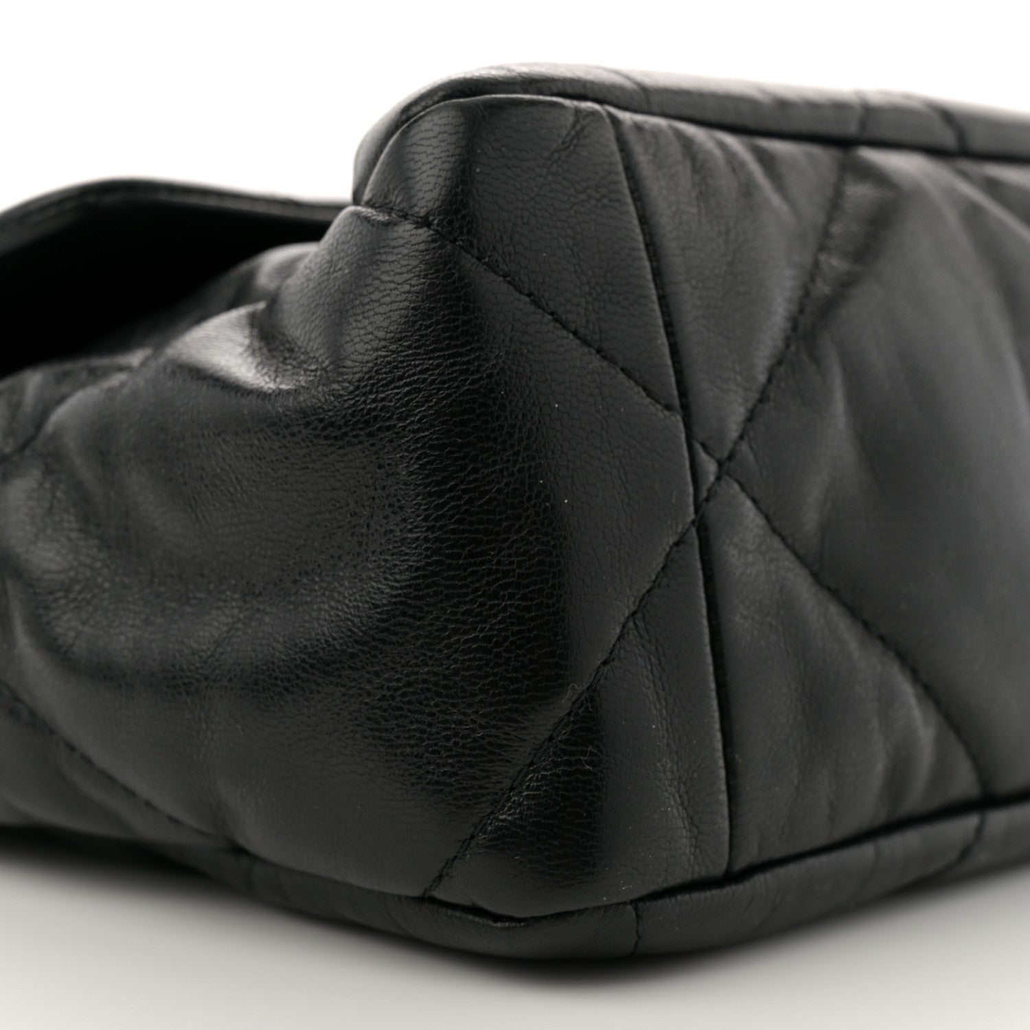Chanel Goatskin Quilted Large Chanel 19 Flap Black 9 of 11