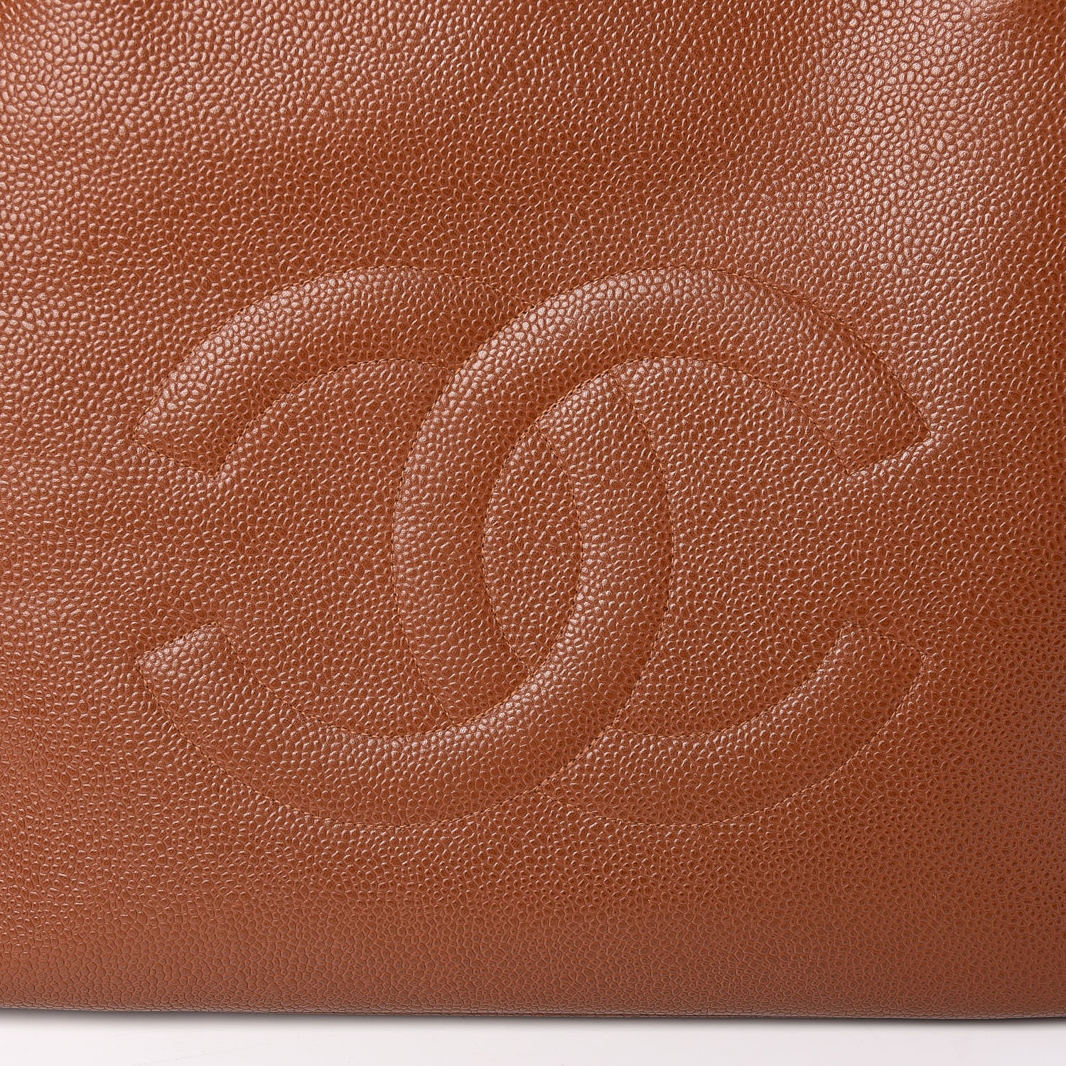 Chanel Caviar Large CC Shoulder Bag Brown 11 of 22