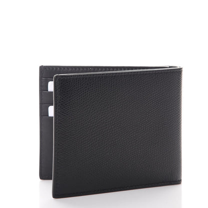 Celine Grained Calfskin Bi-Fold Wallet Black 3 of 8