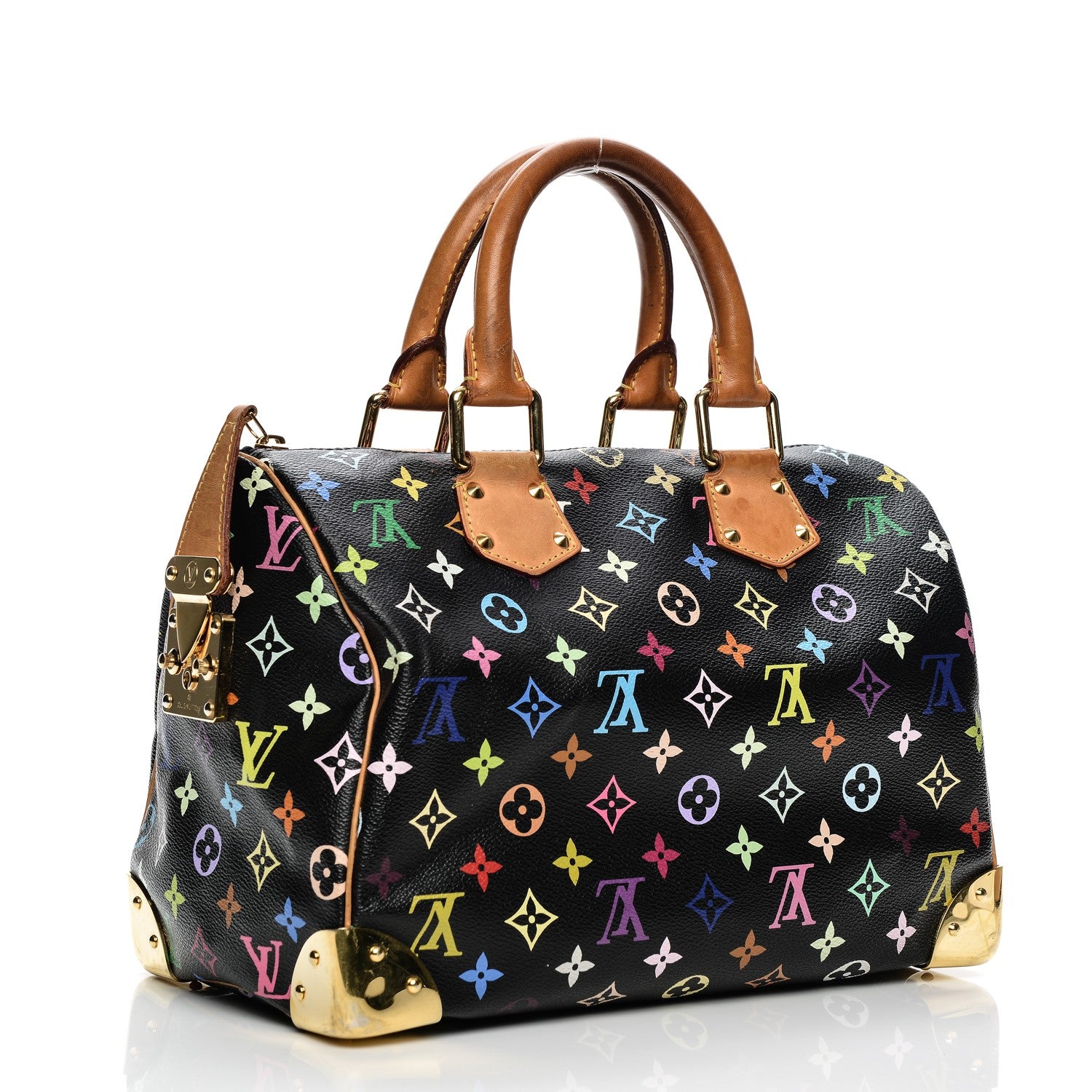 Louis Vuitton Monogram Multicolor Speedy 30 Black 3 of 11