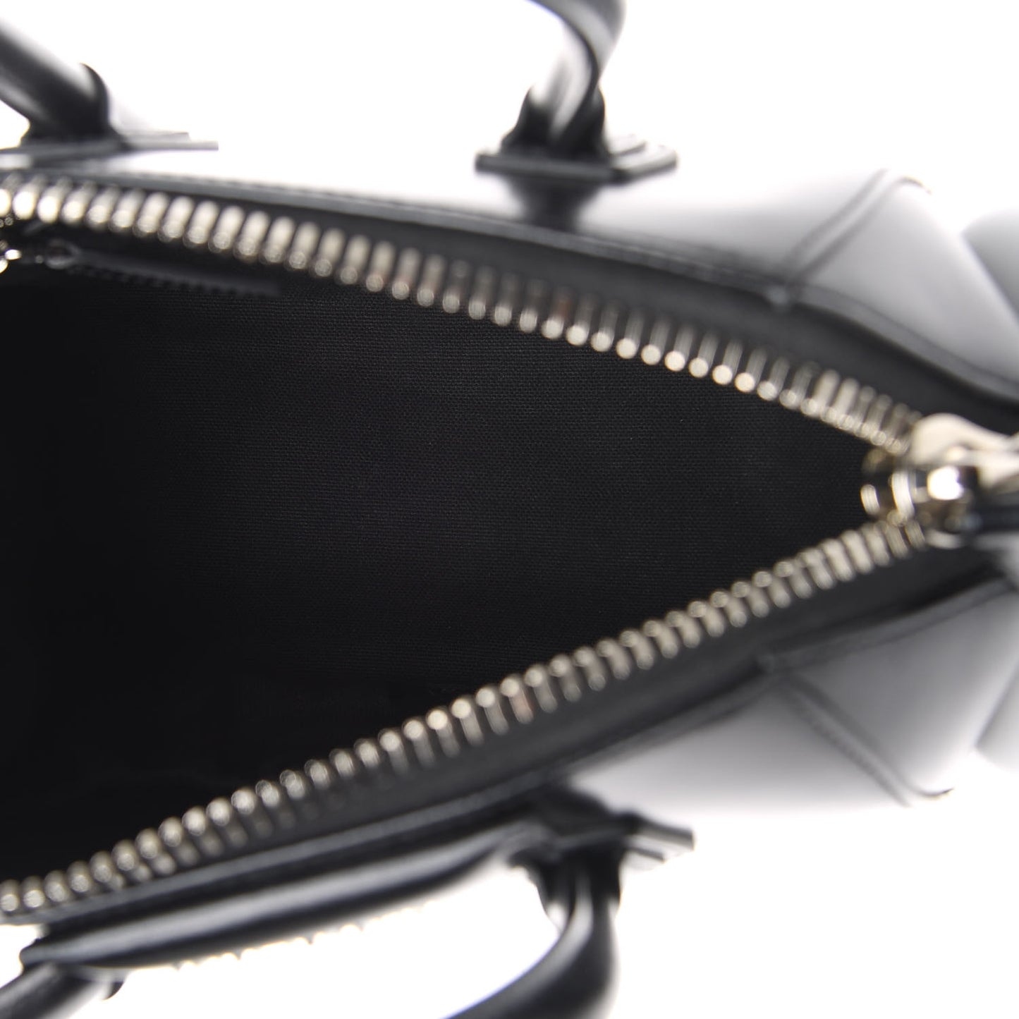 Shiny Lord Calfskin Mini Antigona Black