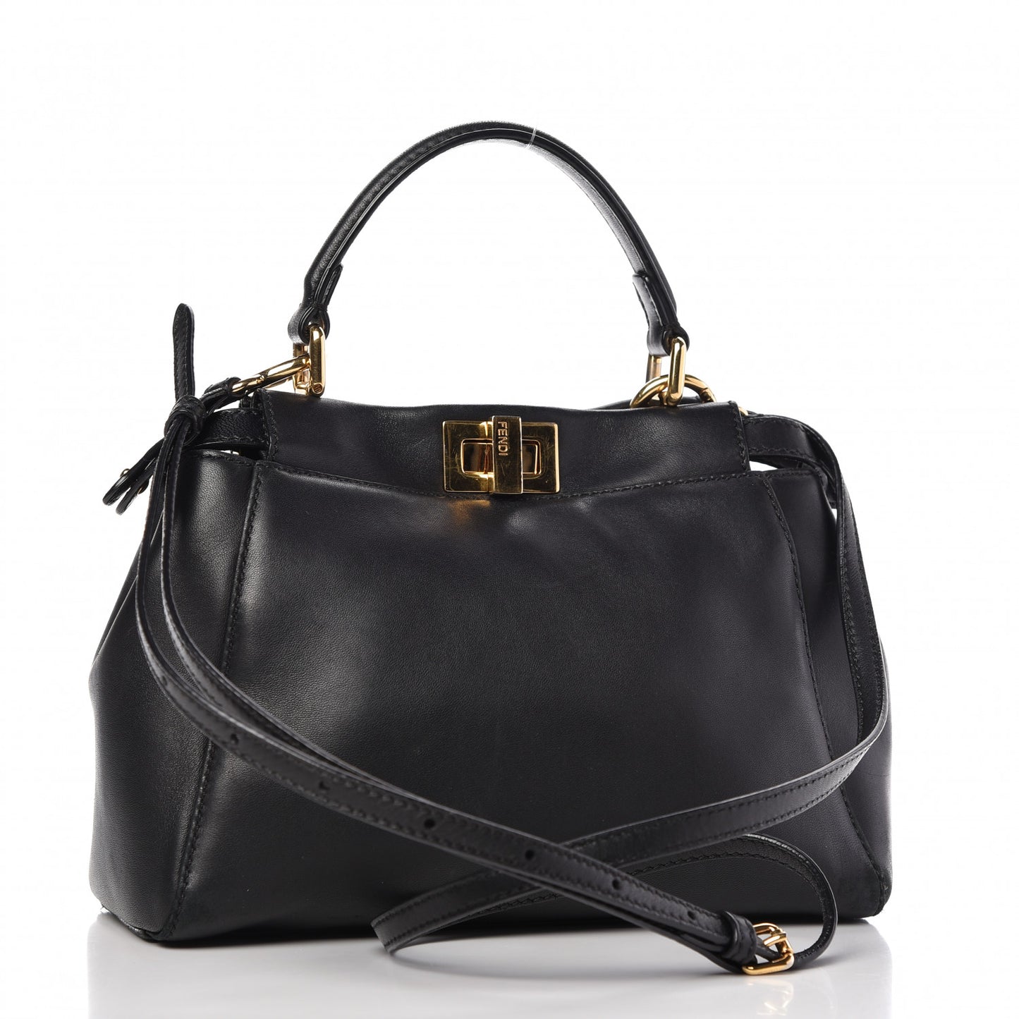 Nappa Mini Peekaboo Iconic Satchel Black