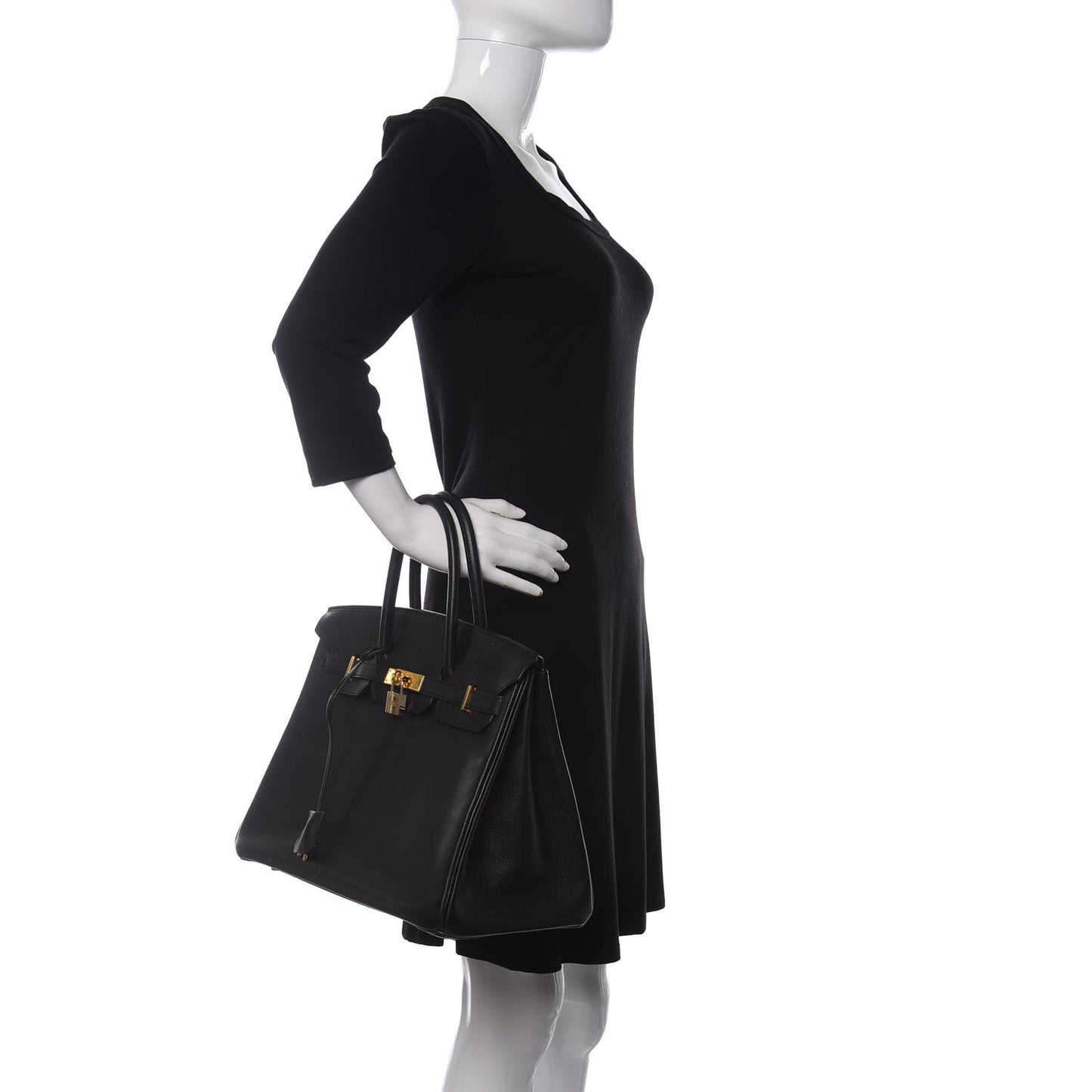 Epsom Birkin 35 Black