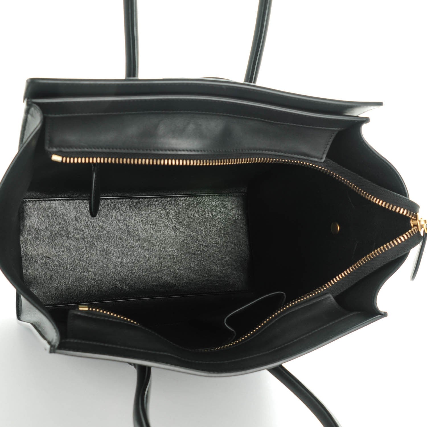 Celine Smooth Calfskin Micro Luggage Black 5 of 7