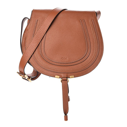 Chloe Calfskin Medium Marcie Round Crossbody Bag Tan 1 of 9