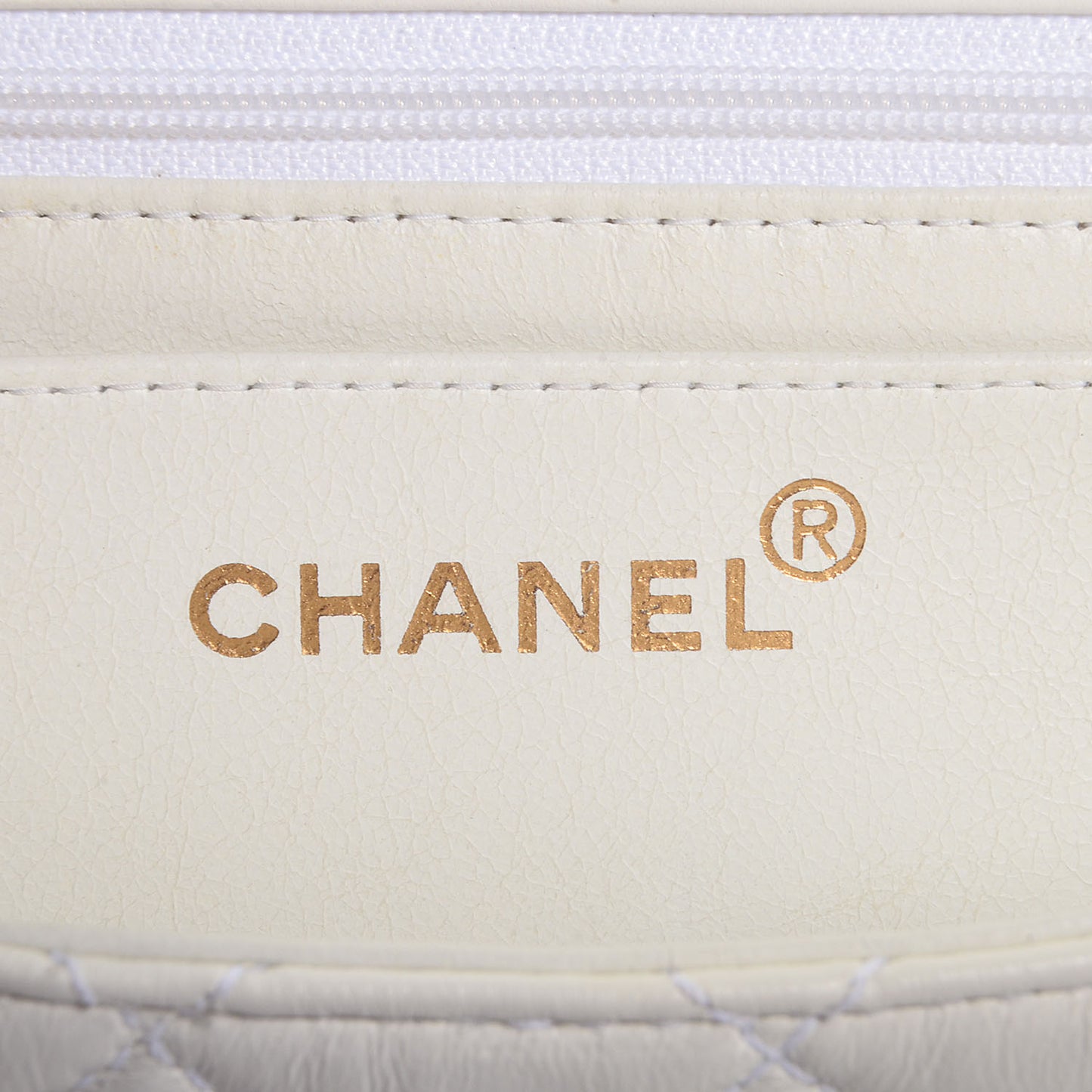 Lambskin Bekko Resin Small Single Flap White