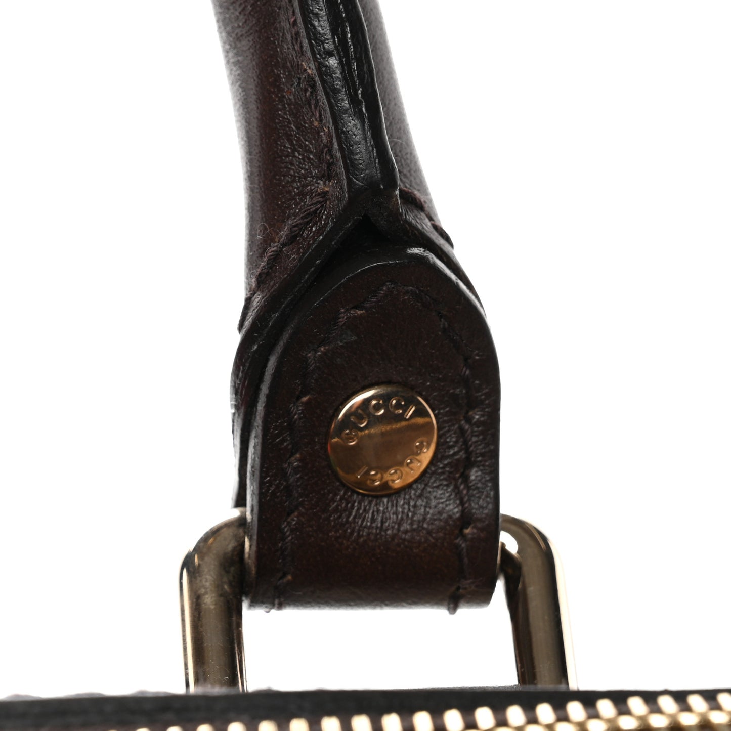 Monogram Vintage Web Medium Boston Dark Brown