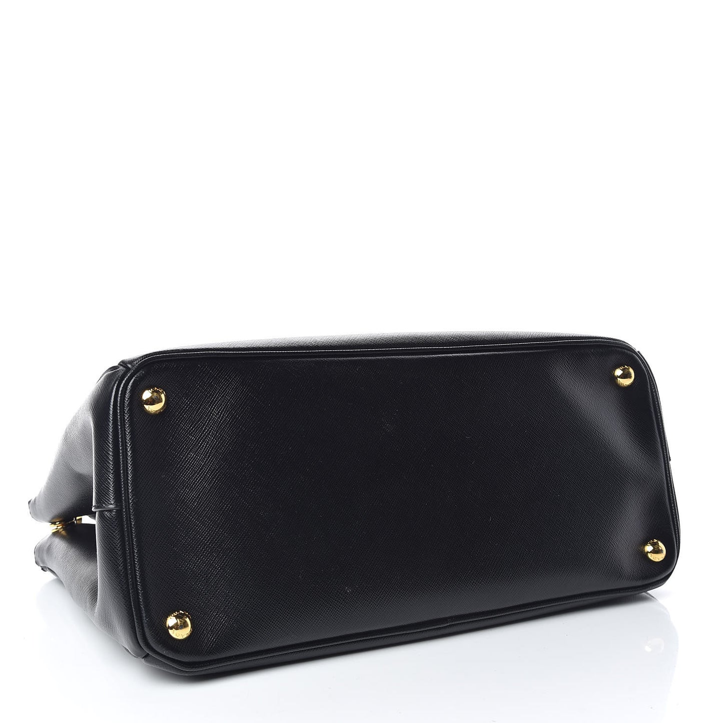 Saffiano Medium Galleria Double Zip Tote Black