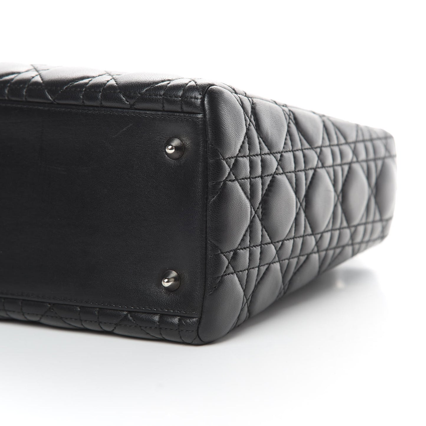Lambskin Cannage Medium Lady Dior Black