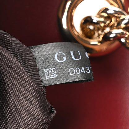 Gucci Calfskin Matelasse Small GG Marmont Shoulder Bag Rosso Ancora Red 7 of 10