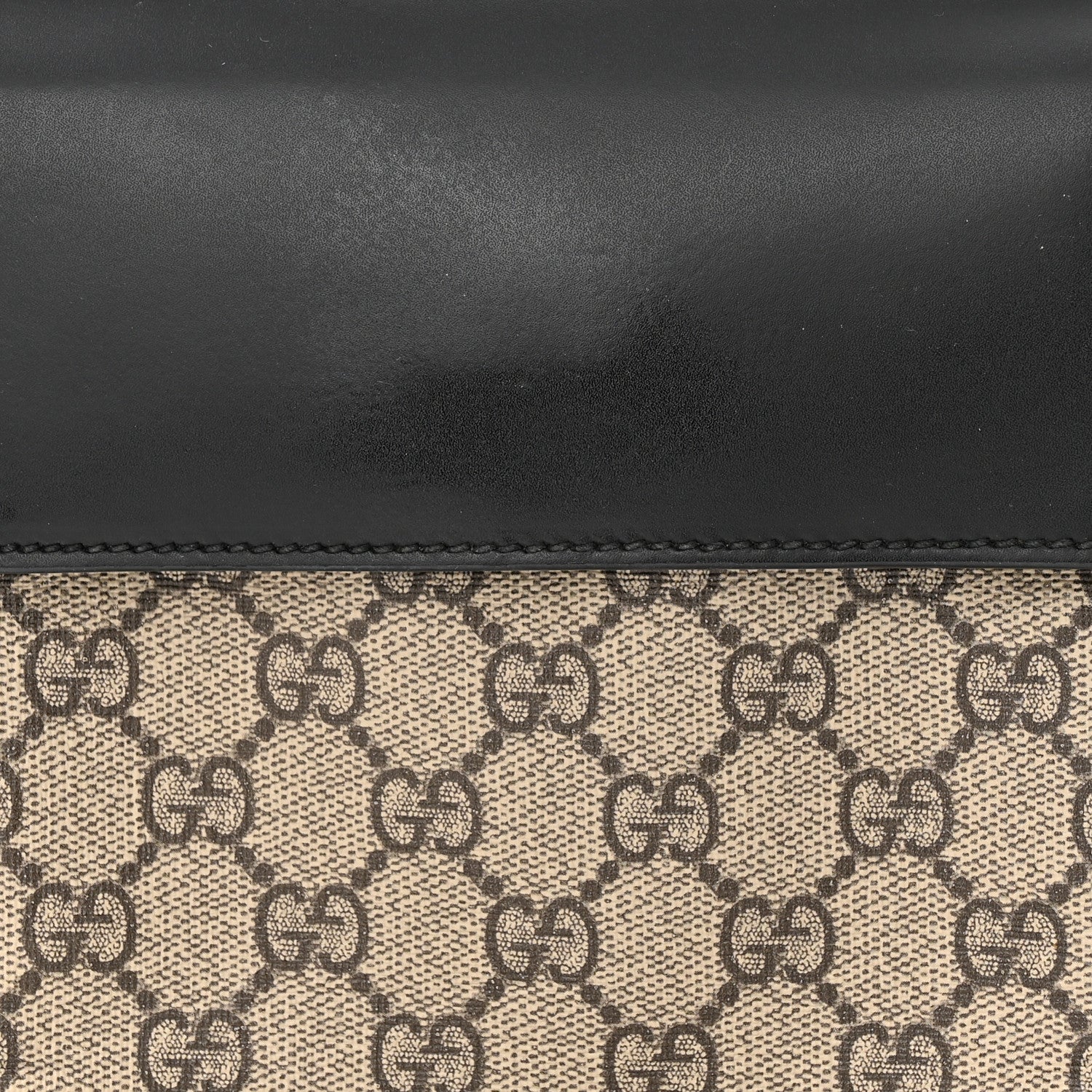 Gucci GG Supreme Monogram Web Belt Bag Black 9 of 18
