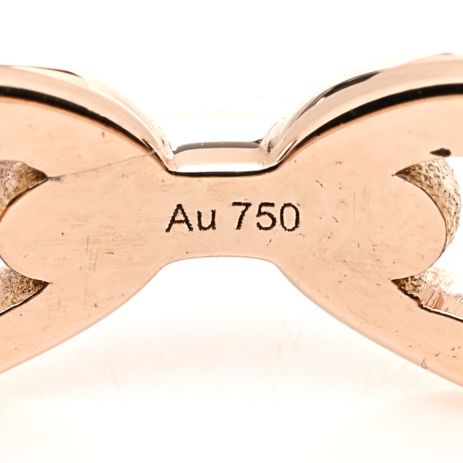 Hermes 18K Rose Gold PM Chaine d'Ancre Enchainee Ring 57 8 8 of 9