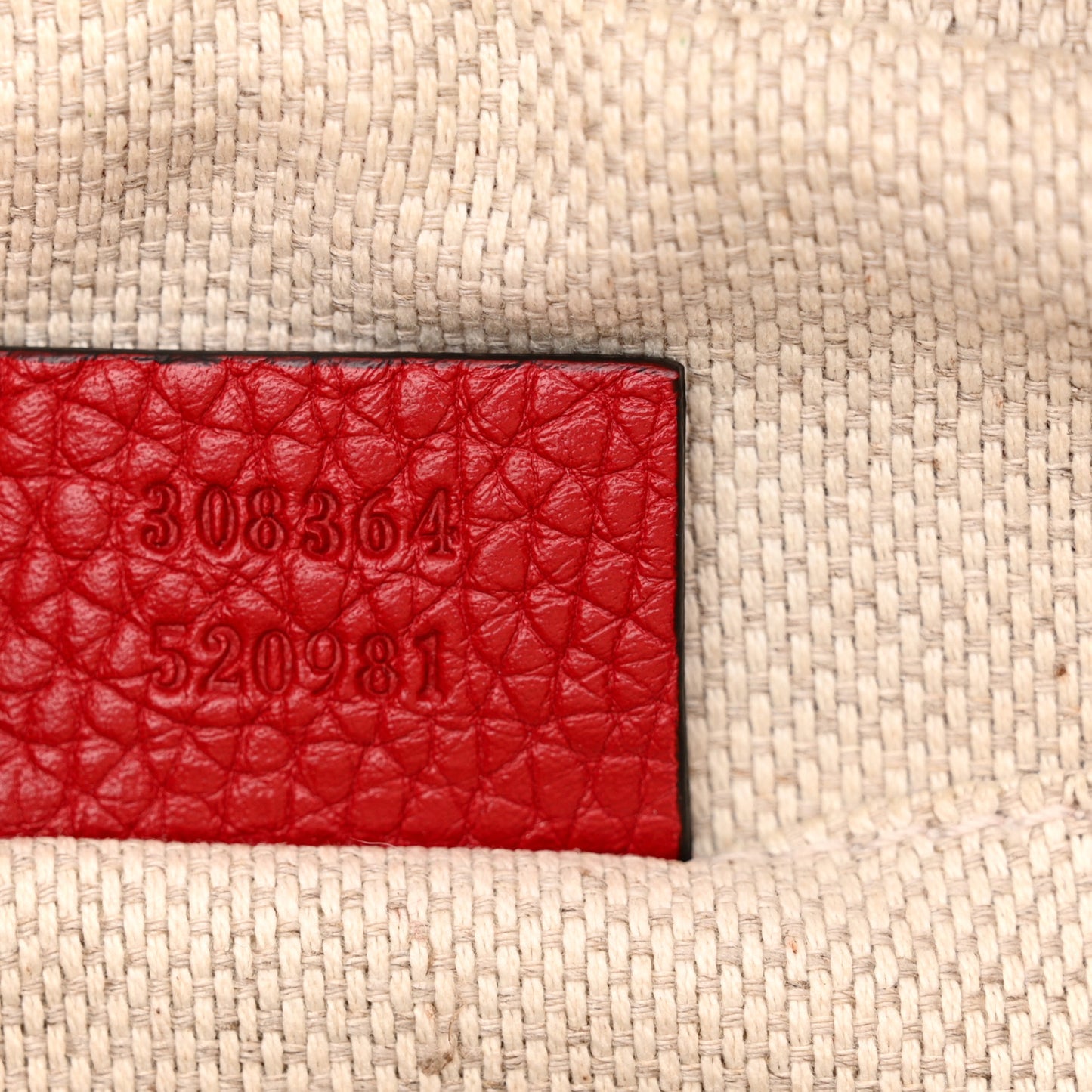 Pebbled Calfskin Small Soho Disco Bag Tabasco Red